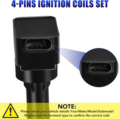 Set of 4 Ignition Coil Pack and Spark Plug Fits for 2.0 2016 2017 2018 2019 2020 2021 Hyundai Elantra Kona Sonata V-eloster Kia Forte Optima Soul 2.0L Replaces# UF816 in Saudi Arabia