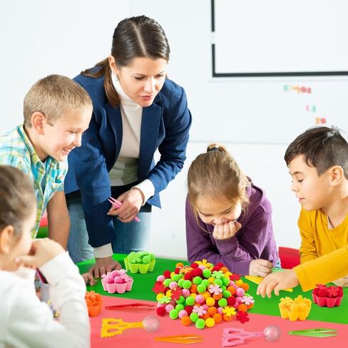 Shape Fine Motor Toys - 295Pcs Shape Color Matching Sensory Bin Fillers Counting Sorting Set for Kids Early Education, Felt Shape Pom Poms Cup Clip for Preschool Counting Sorting Training in Kuwait