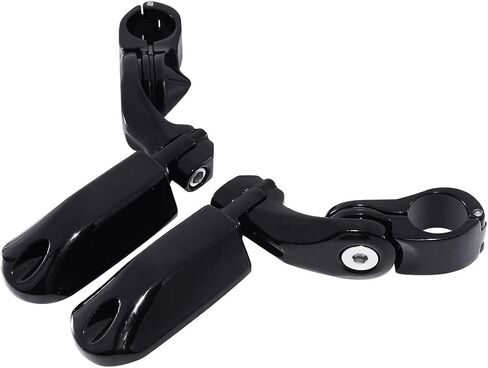 TCMT Highway Pegs Fit For Harley Touring Road King Street Glide Road Glide Electra Glide Softail Sportster Dyna with 1.25" Engine Guards in Saudi Arabia