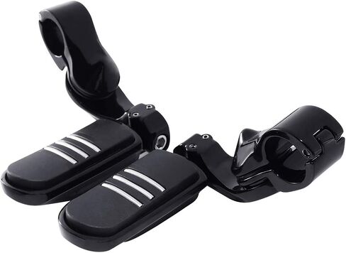 TCMT Highway Pegs Fit For Harley Touring Road King Street Glide Road Glide Electra Glide Softail Sportster Dyna with 1.25" Engine Guards in Saudi Arabia