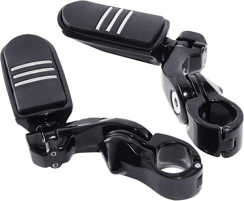TCMT Highway Pegs Fit For Harley Touring Road King Street Glide Road Glide Electra Glide Softail Sportster Dyna with 1.25" Engine Guards in Saudi Arabia
