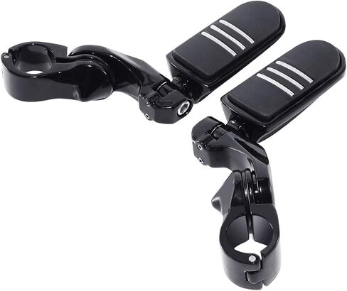 TCMT Highway Pegs Fit For Harley Touring Road King Street Glide Road Glide Electra Glide Softail Sportster Dyna with 1.25" Engine Guards in Saudi Arabia