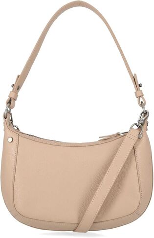 Harley -Davidson Women's Flat Sudded Bar & Shield Leather Hobo Bag - Tan in Saudi Arabia