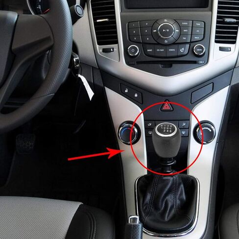 Acouto for Chevy Cruze Gear Shift Cover ، 2012 لـ Chevy Cruze Manual Shift-6 Speed Car Gear Stick Head for Cruze 2008-2012 in Saudi Arabia