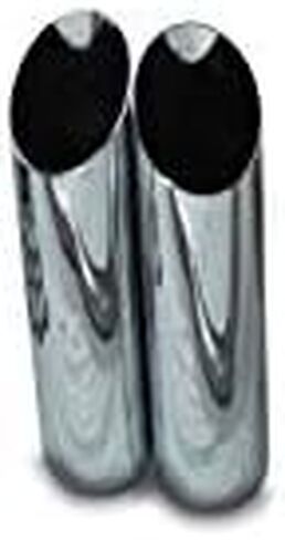 مجموعات عادم الشاحنات - خط المتجر مزدوج العادم Sytem 2.5 بوصة من الألومنيوم الزجاجي نصائح الكروم in Kuwait