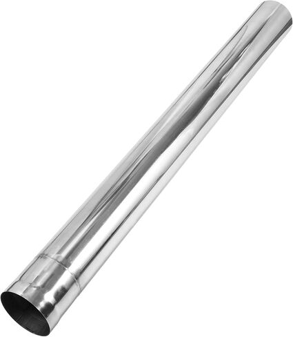 Motoforti 2.75" OD Straight Tubing Mandrel Exhaust Tube Pipe 45" Length T304 Stainless Steel Universal Fit Piping Silver Tone in Saudi Arabia