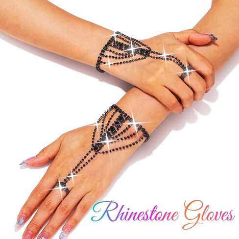 Gortin Rhinestons قفازات بلا أصابع الزفاف زفاف الفضة القفازات الباقعة الملحقات للحفلة للنساء in Saudi Arabia