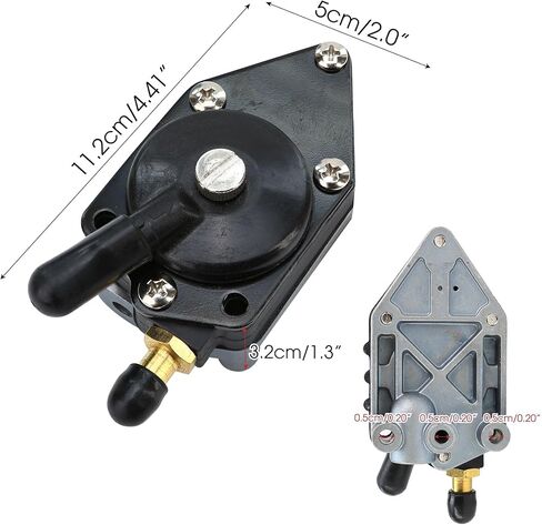 مضخة الوقود الخارجي 0438556 مع حشية متوافقة مع Evinrude Johnson Evenrude 25-140hp 18-7352 438556 433390 385784 433387 432451 398387 388268 0438556 Motor Boat Motor (Black) in Saudi Arabia