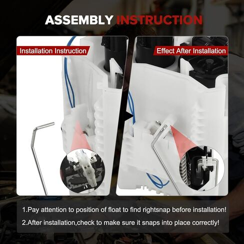 E7272M Electric Fuel Pump Module Assembly Compatible with Dodge Grand Caravan Chrysler Town & Country Ram C/V Volkswagen Routan 2011-2020 3.6L V6 Replace# P76743M FG0890 SP7080M 68060507AB in Kuwait