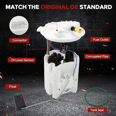 E7272M Electric Fuel Pump Module Assembly Compatible with Dodge Grand Caravan Chrysler Town & Country Ram C/V Volkswagen Routan 2011-2020 3.6L V6 Replace# P76743M FG0890 SP7080M 68060507AB in Kuwait