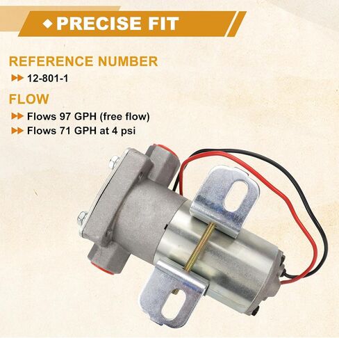 USTAR 97 GPH مضخة الوقود الكهربائية 7 PSI يستبدل 12-801-1 استخدام متعدد الوظائف سهل التثبيت (97 GPH) in Saudi Arabia
