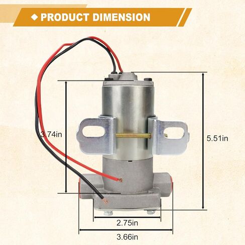 USTAR 97 GPH مضخة الوقود الكهربائية 7 PSI يستبدل 12-801-1 استخدام متعدد الوظائف سهل التثبيت (97 GPH) in Saudi Arabia