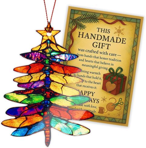Dragonfly Christmas Ornament for Tree, Dragonfly Gifts for Women, Christmas Tree Ornaments Decor, Dragon Fly Gift for Women, Dragonflies Theme Gift Ornament Decor, Birthday Gift for Mom, Girl, Friends in Kuwait