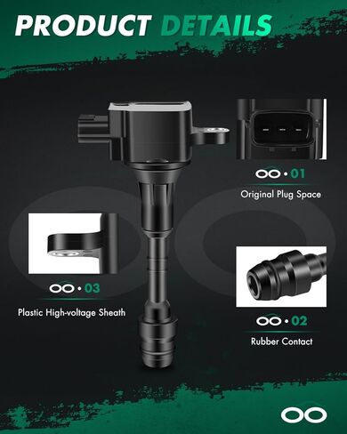 مجموعة SCITOO مكونة من 6 ملفات إشعال لهوندا أوديسي لأكورد أكورا TL RL CL OE UF400 UF512 UF307 C1460 in Kuwait