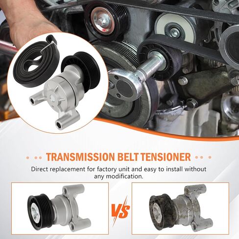 39083 Drive Belt Telectioner Pulley متوافق مع Silverado 1500 Sierra 1500 2009 2010 2011 2012 2013 Avalanche 2009 Hummer H2 90K-39083A Serpentine Belt Drive 49275 19193110 88929140 12609719 in Saudi Arabia