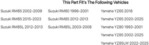 TUSK Impact Replacement Rear Wheel Spacer Kit for Suzuki RM85L 2003-2008,2012-2013 in Saudi Arabia
