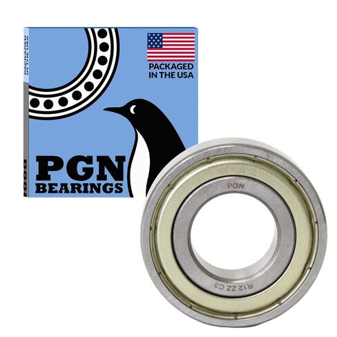 PGN (10 Pack) R12-ZZ Bearing - Lubricated Chrome Steel Sealed Ball Bearing - 3/4"x1-5/8"x7/16" Bearings with Metal Shield & High RPM Support in Kuwait