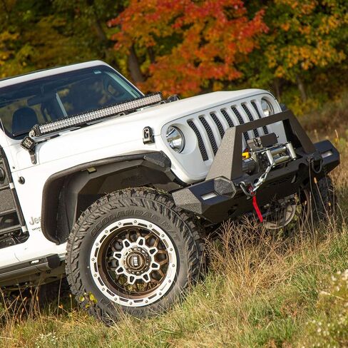 Aries 1500203 محكم الألومنيوم الأسود الجبهي الجيب Wrangler JL Gladiator JT Fender Flares in Saudi Arabia