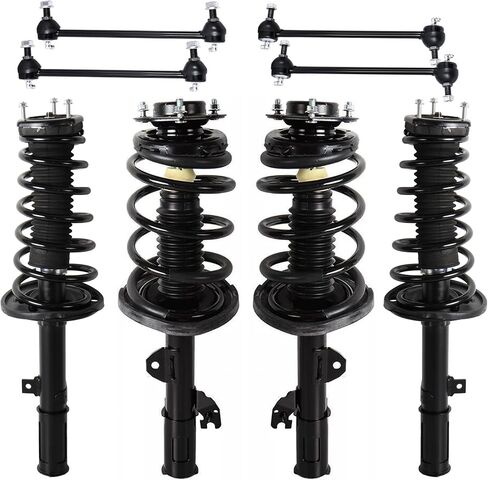 Front and Rear Struts Shocks Kit Compatible for 2007-2011 Toyota Camry Avalon 2007 2008 Lexus ES300 172307 172308 172309 172310 8PCS Struts with Coil Spring Sway Bar End Links in Saudi Arabia