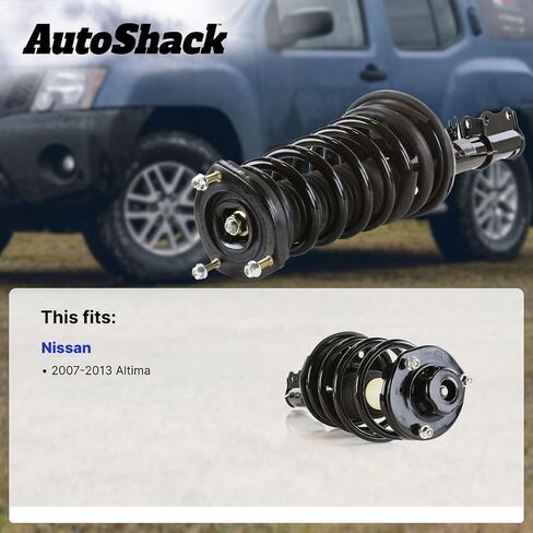 مجموعة Autoshack Front Complete Strut & Coil Spring Assembly for 2007-2013 Nissan Altima 2.5L 3.5L V6 FWD | مجموعة استبدال جانب السائق CST100324 in Saudi Arabia