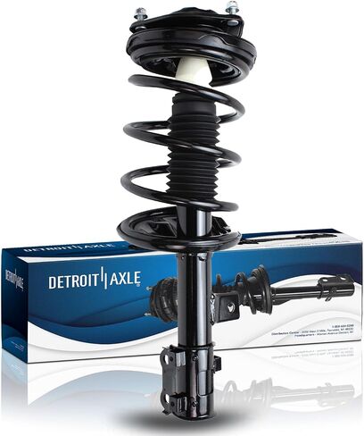 Detroit Axle - Strut الأمامي اليمنى لـ 07-10 Kia Magentis Optima Rondo ، Strut Side Side Trust W/Coil Spring Assembly 2007 2008 2008 2010 Replace Quick Instran in Kuwait