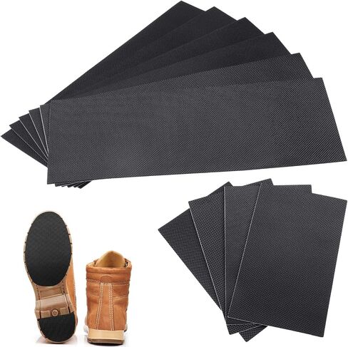 Tarpop 10 pcs وسادة حذاء كبيرة الحذاء غير المنزلق منصات حذاء لاصق ذاتي اللمسات الاهتزاز القاع أسفل الضوضاء النعل للرجال أحذية جلدية عالية الكعب (9.84 × 3.94 بوصة ، 5.12 × 3.15 بوصة) in Saudi Arabia