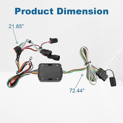 Waterwich 4-Pin Trailer Wiring Harness متوافق مع Kia Sportage 2017-2022 بديل لـ 56321 Hitch Wiring Harness in Saudi Arabia
