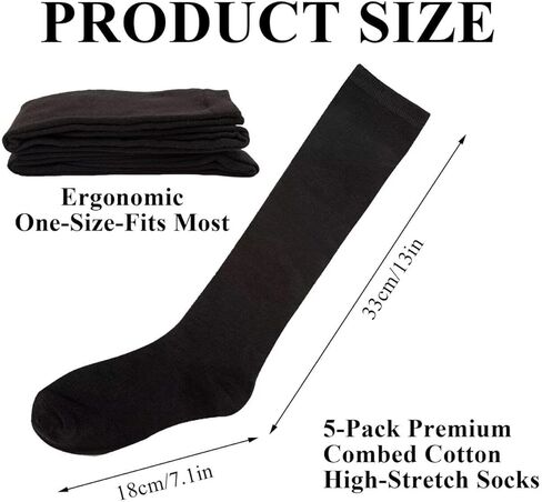 Walking Boot Socks Replacement Sock Liner for Orthopedic Walking Boots Walker Brace for Men Women, Seamless Breathable Medical Tube Cast Boot Surgical Leg Cover, 5 Pairs in Kuwait