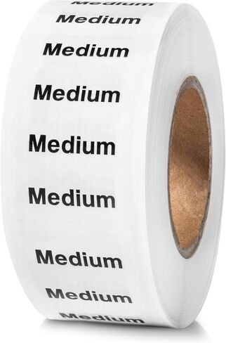 250pcs XX-Large Clothing Size Strip Labels, 1.25" x 5" Labels, XX-Large, 250 Labels/Roll, Clear Clothing Size Strip Sticker Labels for Shirts, Pants, Accessories, Retail Clothing in Saudi Arabia