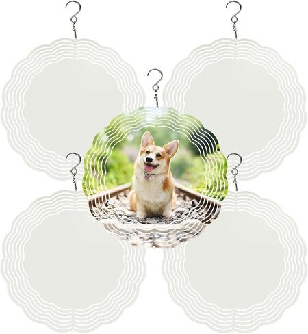 CHONOVO 5 Pack 3 Inch Sublimation Wind Spinner Blank in Saudi Arabia