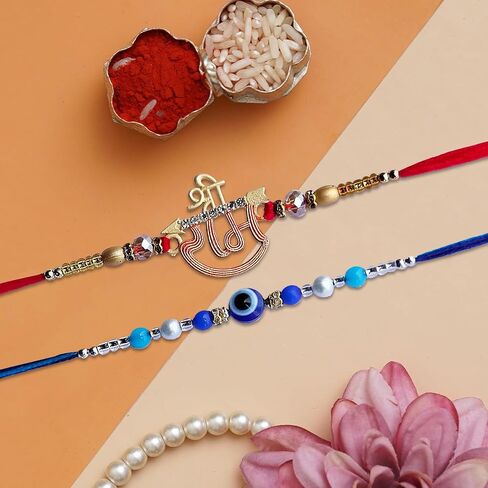 Rakhi for Brother and Bhabhi | Lumba Rakhi For Brother with Gift Set | Rakhi Brother Bhaiya Bhabhi Rakhi | Raksha Bandhan Rakhi in Saudi Arabia