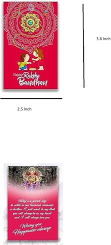 Rakhi for Brother and Bhabhi | Lumba Rakhi For Brother with Gift Set | Rakhi Brother Bhaiya Bhabhi Rakhi | Raksha Bandhan Rakhi in Saudi Arabia