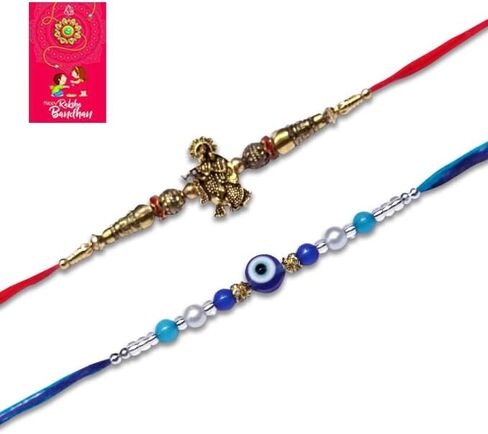 Rakhi for Brother and Bhabhi | Lumba Rakhi For Brother with Gift Set | Rakhi Brother Bhaiya Bhabhi Rakhi | Raksha Bandhan Rakhi in Saudi Arabia