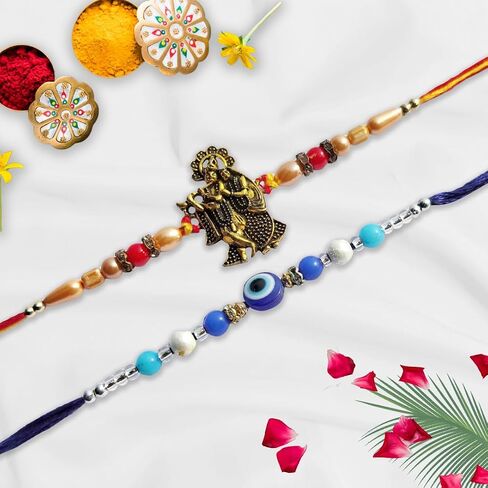 Rakhi for Brother and Bhabhi | Lumba Rakhi For Brother with Gift Set | Rakhi Brother Bhaiya Bhabhi Rakhi | Raksha Bandhan Rakhi in Saudi Arabia