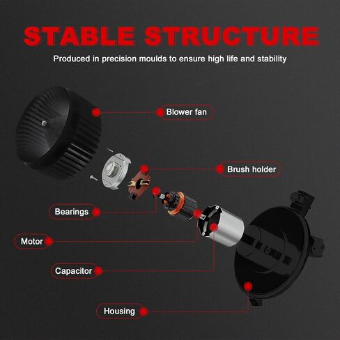 Blower Motor,Nikimotorsport Heater Blower Motor Compatible with 2007-2014 Chevy & GMC & Cadillac,Replace OE# 700164,22741027,1581683. in Saudi Arabia