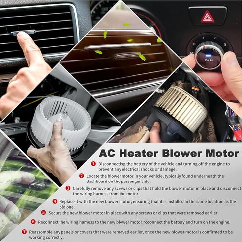 Blower Motor,Nikimotorsport Heater Blower Motor Compatible with 2007-2014 Chevy & GMC & Cadillac,Replace OE# 700164,22741027,1581683. in Saudi Arabia
