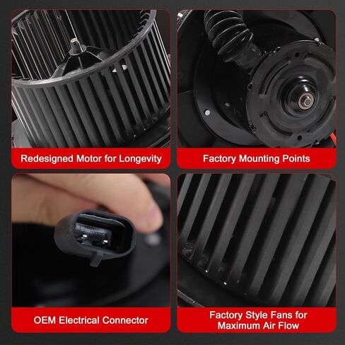 Blower Motor,Nikimotorsport Heater Blower Motor Compatible with 2007-2014 Chevy & GMC & Cadillac,Replace OE# 700164,22741027,1581683. in Saudi Arabia