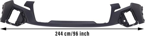CareOnline New Black Front Apper Pumper Cover يناسب 2019-2021 G M-C Sierra 1500 ، OE: 84384741 GM1014140 in Kuwait