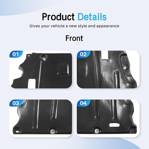 CarpartsDepot Valance غطاء محرك Lower Pumper - Valance Air Deflector plastice tivedived مع Fusion 2010 2011 2012 FIT AE5Z8327B FO1228114 in Saudi Arabia
