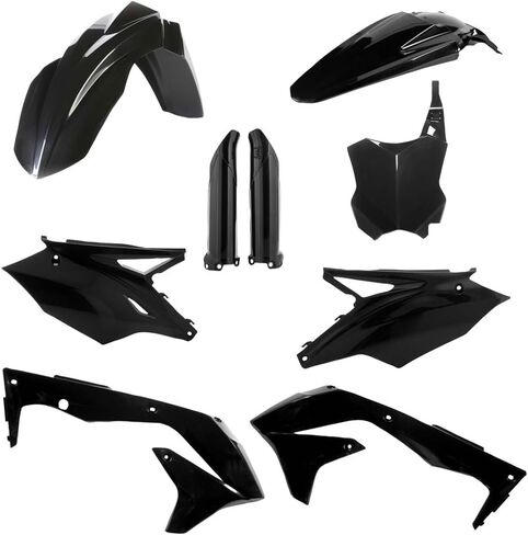 Acerbis Full Plastic Kit Black for Kawasaki KX450F 2018 in Saudi Arabia