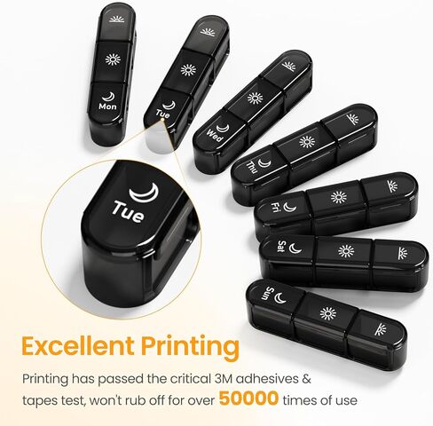 Daviky Weekly Pill Organizer 3X a Day, Large Pill Box 7 Day 3 Times a Day with Separate Light-Proof Container, Portable Travel Pill Case for Medication, Vitamins, Fish Oil and Supplements in Kuwait