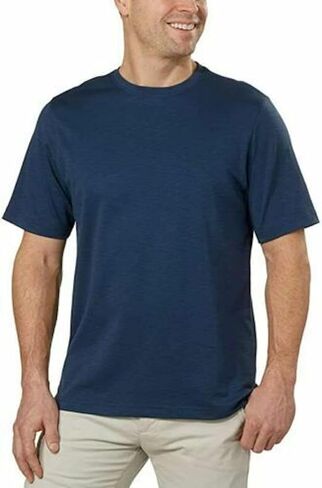KIRKLAND Signature Men's Short Sleeve Pima Cotton Slub T-Shirt in Saudi Arabia