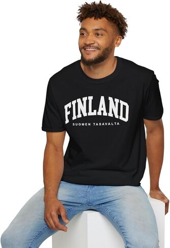 Finland Adult Unisex Soft T-Shirt in Kuwait