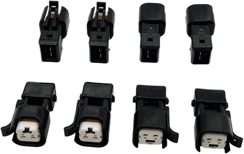 8pcs enjector enjector مجموعة موصل محول متوافق مع EV1 مع USCar EV6 و EV14 LS1 LS2 LS3 in Saudi Arabia