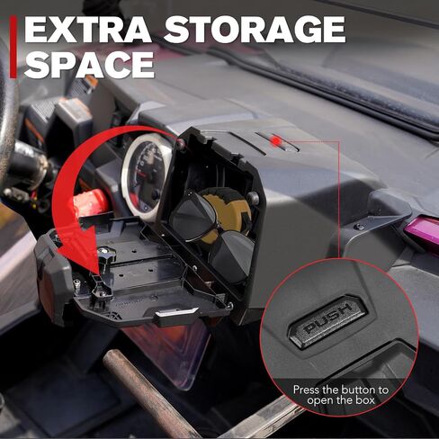 A & UTV PRO Electronic Tablet Holder & Tie Down Anchors for Polaris RZR XP 1000 2014-2018, Black in Saudi Arabia