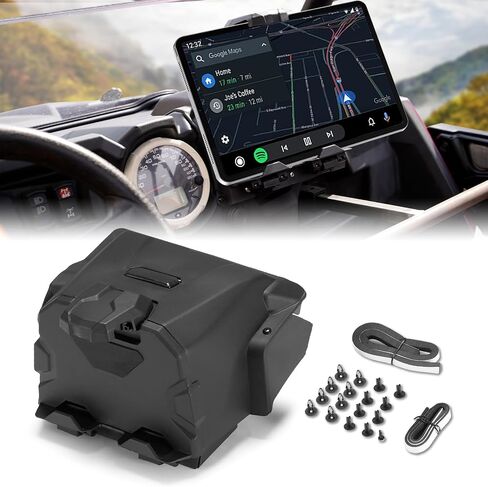 A & UTV PRO Electronic Tablet Holder & Tie Down Anchors for Polaris RZR XP 1000 2014-2018, Black in Saudi Arabia