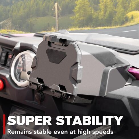 A & UTV PRO Electronic Tablet Holder & Tie Down Anchors for Polaris RZR XP 1000 2014-2018, Black in Saudi Arabia
