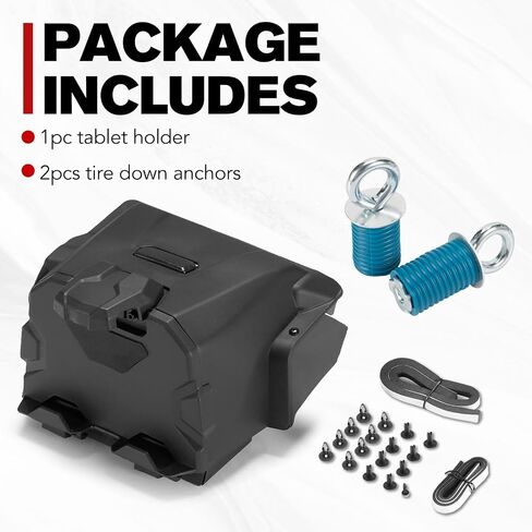 A & UTV PRO Electronic Tablet Holder & Tie Down Anchors for Polaris RZR XP 1000 2014-2018, Black in Saudi Arabia
