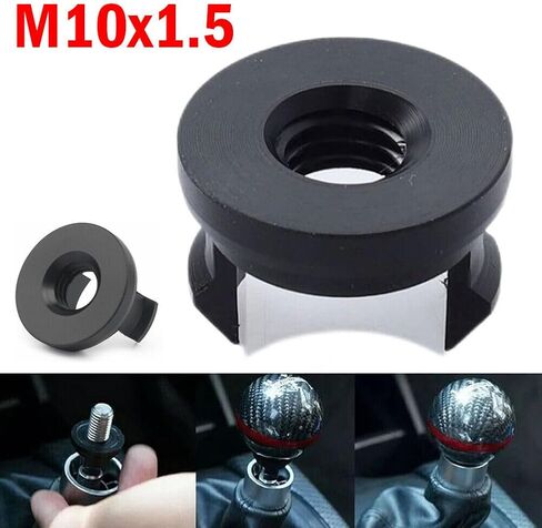 TeamWill M10x1.5 اليدوي الترس التحول المقبض مقبض التمهيد محول ملاءمة لهوندا FIT GK5 أسود in Kuwait