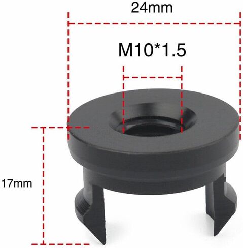 TeamWill M10x1.5 اليدوي الترس التحول المقبض مقبض التمهيد محول ملاءمة لهوندا FIT GK5 أسود in Kuwait